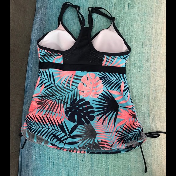 Leaf print Tankini M - Picture 3 of 4
